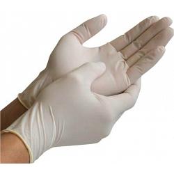 Latex gloves, small, disposable, 100/box