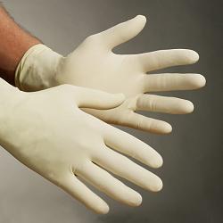Latex gloves, med, disposable, 100/Box